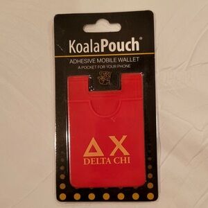 NIP “DELTA CHI” Fraternity Koala Pouch Adhesive Mobile Wallet.